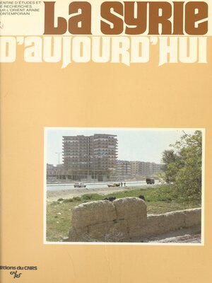cover image of La Syrie d'aujourd'hui